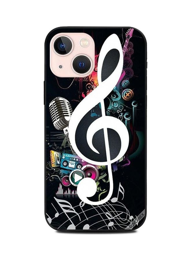 كوفرنيكس غطاء حماية واقٍ بطبعة صورة رمز موسيقي لهاتف أبل آيفون 13 ميني متعدد الألوان - Image 1