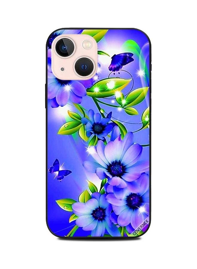 كوفرنيكس غطاء حماية واقٍ لهاتف أبل آيفون 13 ميني بلو باترفلايز آند فلاورز - Image 1