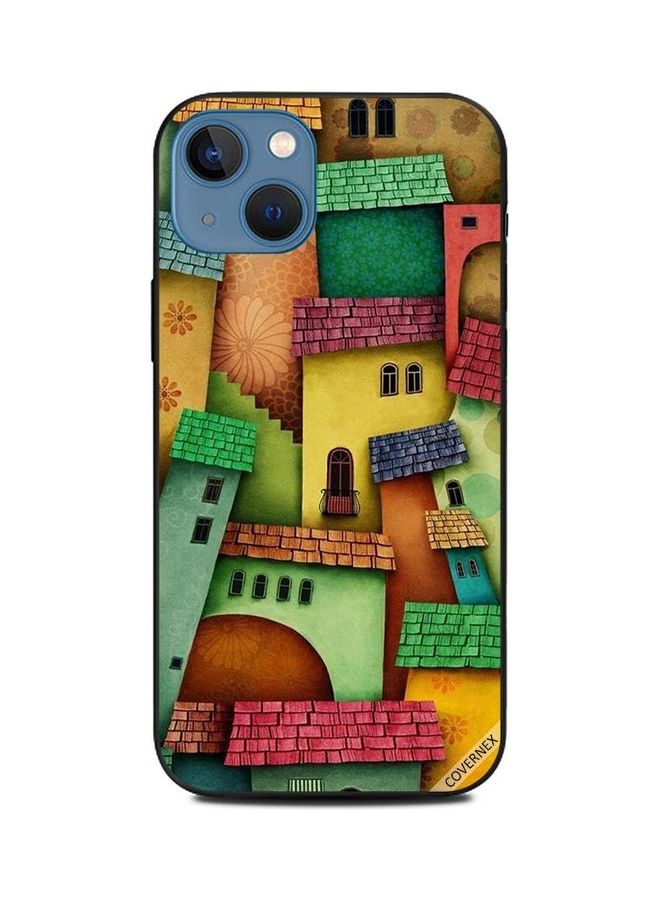Covernex Houses Printed Protective Case Cover For Apple iPhone 13 Multicolour - Image 1
