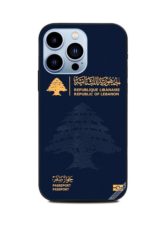 Covernex Lebanon Passport Printed Protective Case Cover For Apple iPhone 13 Pro Multicolour - Image 1
