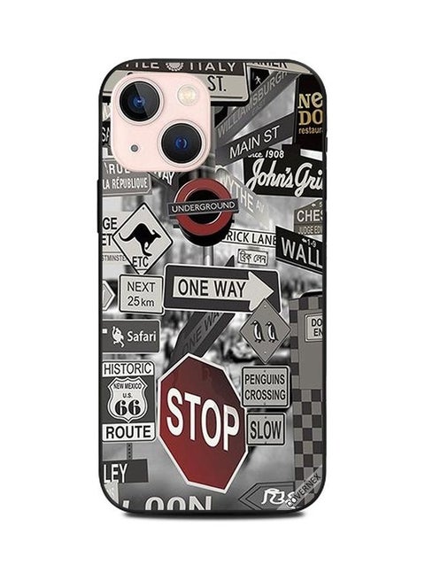 Graphic Printed Protective Case Cover For Apple iPhone 13 Mini Multicolour