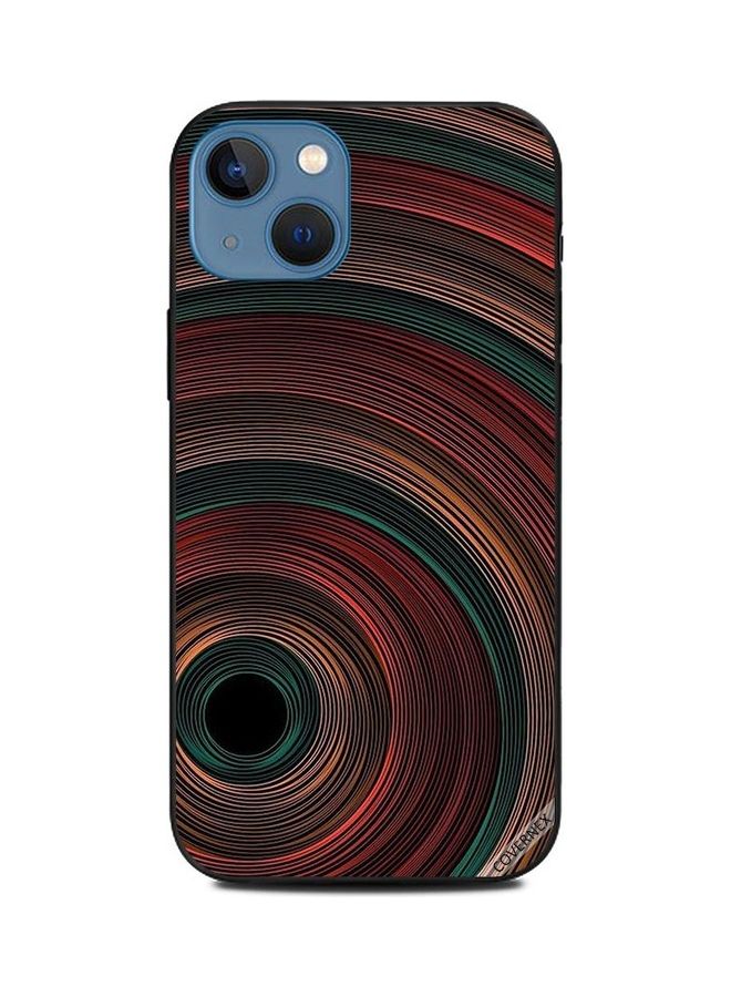 كوفرنيكس غطاء حماية واقٍ بطبعة دوائر خداع بصري لهاتف أبل آيفون 13 متعدد الألوان - Image 1