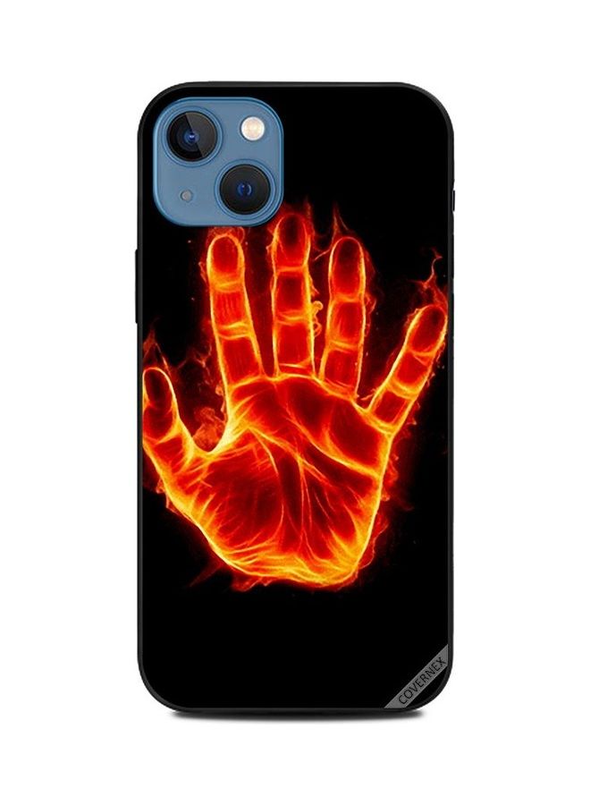 كوفرنيكس غطاء حماية واقٍ بطبعة يد متوهجة لهاتف أبل آيفون 13 متعدد الألوان - Image 1