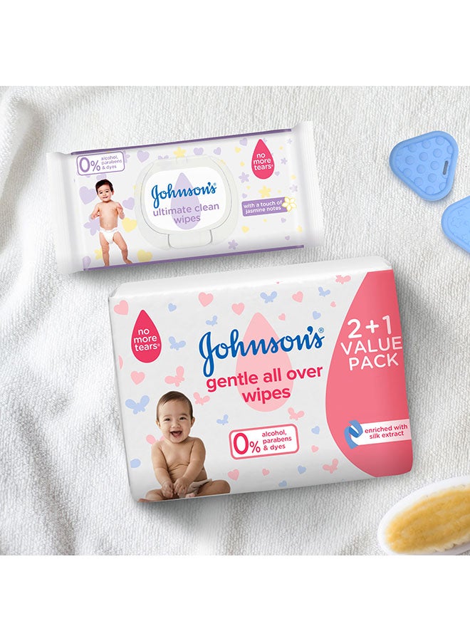 Johnson's - Baby Wipes - Gentle All Over, Pack of 72 wipes - Image 1