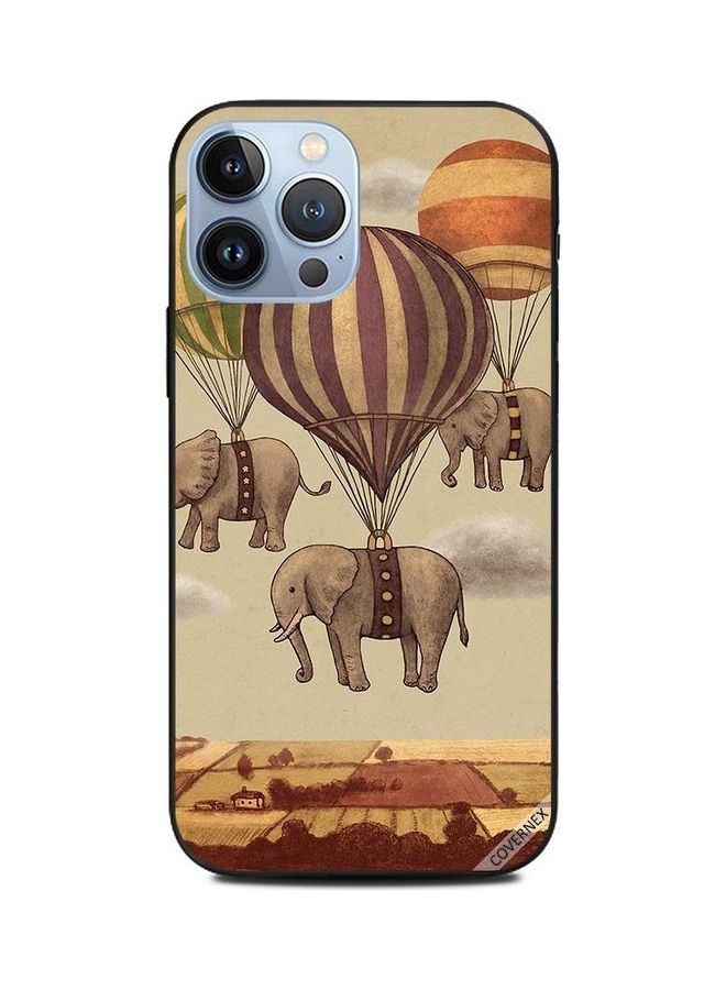 Covernex Apple iPhone 13 Pro Max Protective Case Cover Printed Featuring Elephants With Baloons DESIGN_0028 - Image 1