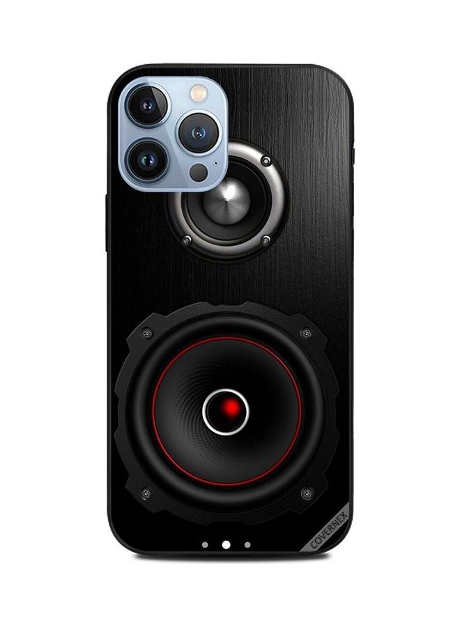 Covernex Protective Case Cover For Apple iPhone 13 Pro Max Speaker Black And Red - Image 1