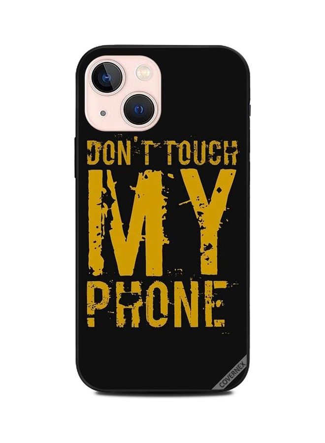Covernex Protective Case Cover For Apple iPhone 13 Mini Don't Touch My Phone Yellow AndBlack - Image 1