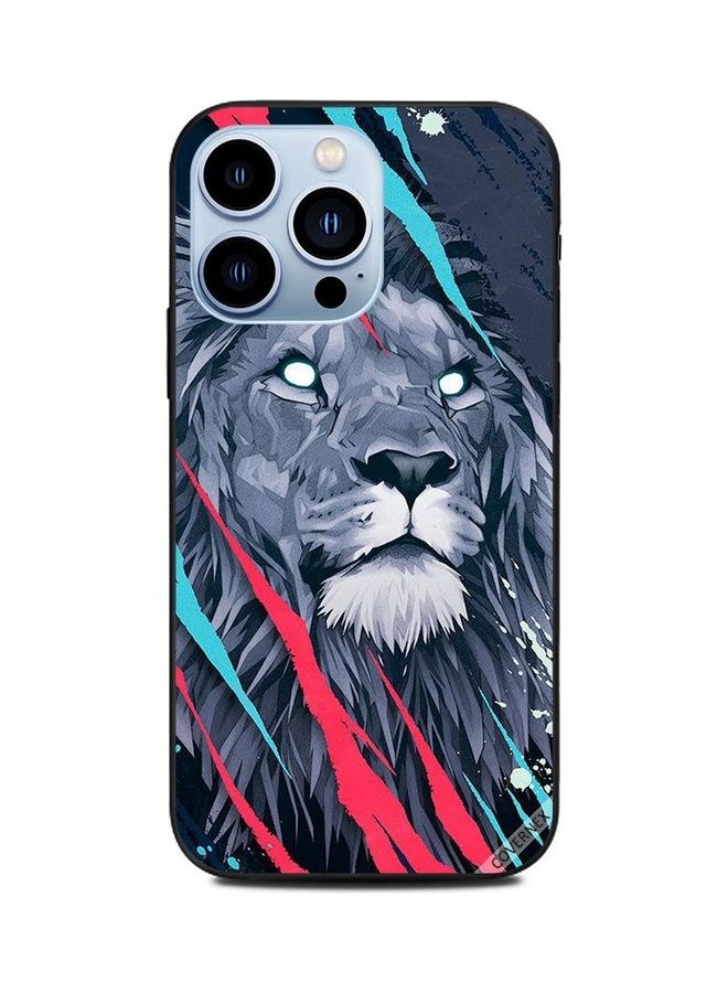 كوفرنيكس غطاء حماية واقٍ لهاتف أبل آيفون 13 برو رسمة فنية للأسد الملك - Image 1