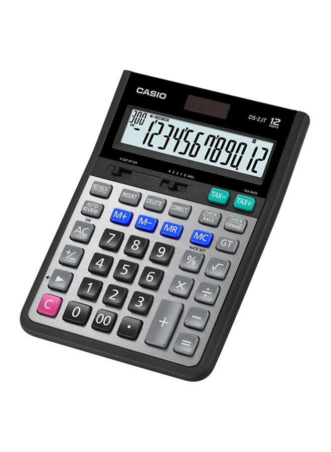 12-Digit Basic Calculator Grey/Silver