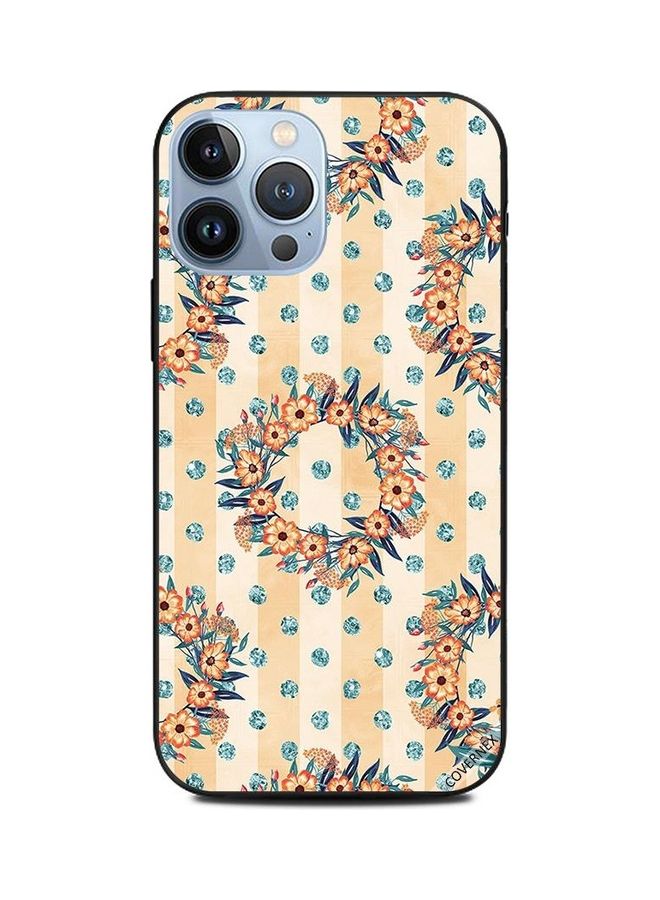 Covernex Protective Case Cover For Apple iPhone 13 Pro Max Flowers Round Shapes - Image 1