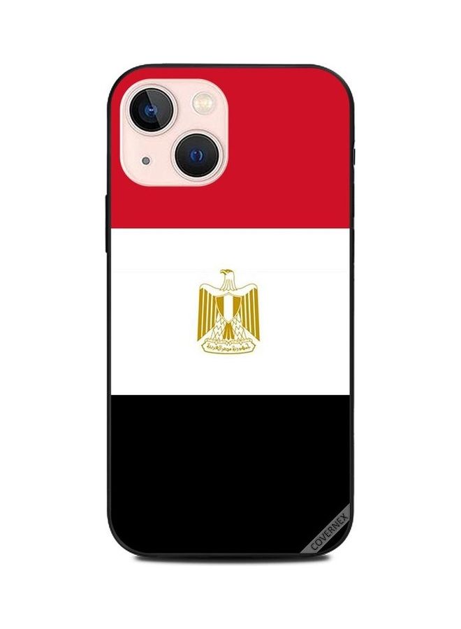كوفرنيكس غطاء حماية واقٍ بطبعة علم مصر لهاتف أبل آيفون 13 ميني متعدد الألوان - Image 1