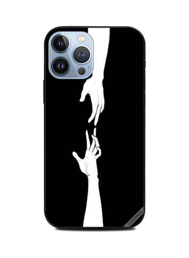 Covernex Protective Case Cover For Apple iPhone 13 Pro Max B&W Touching Fingers - Image 1