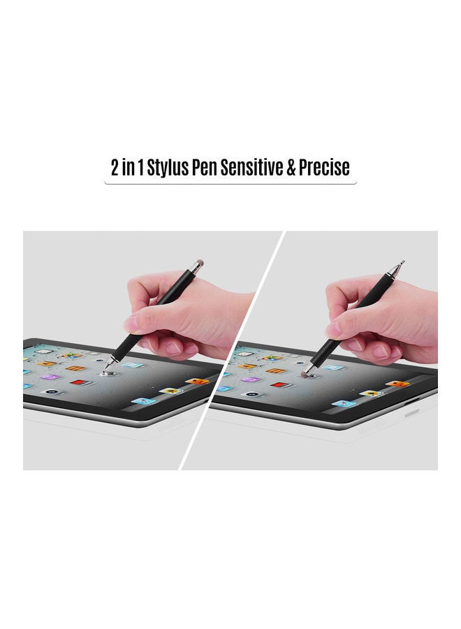 2-Set Of Two-In-One Precision Stylus Pen Black - Image 2