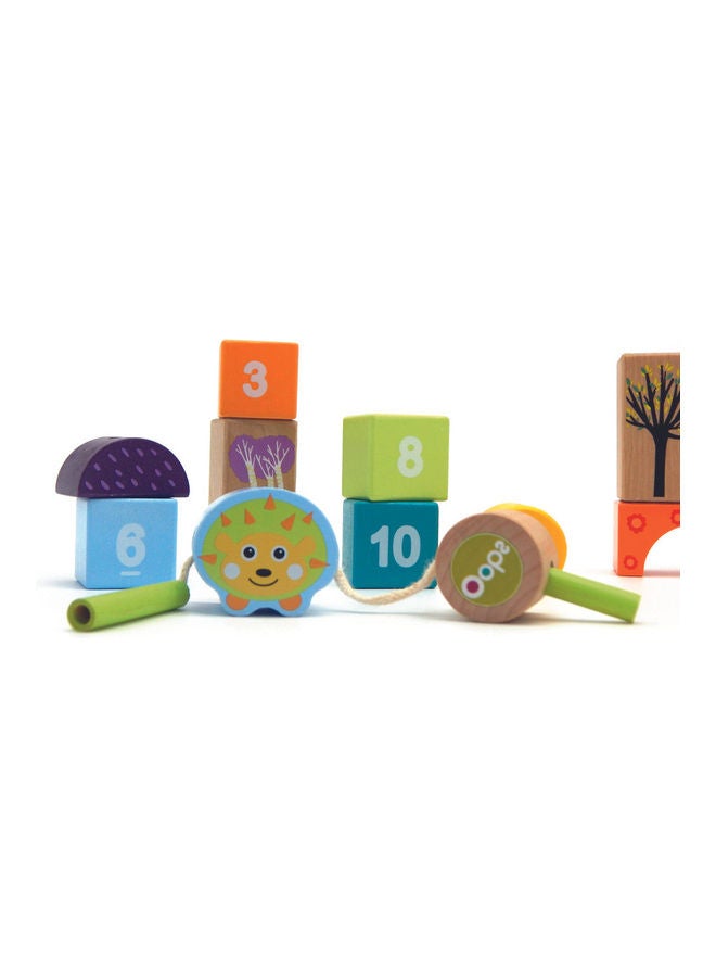 Oops! Thread & Play with Numbers Wooden Educational Blocks Toys For Kids - 24 Pieces  - Image 5