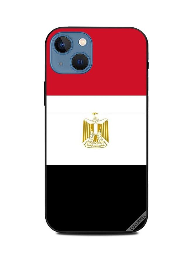 Covernex Egypt Flag Printed Protective Case Cover For Apple iPhone 13 Multicolour - Image 1