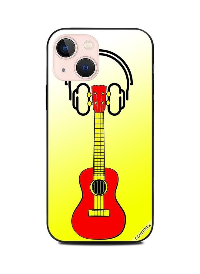 كوفرنيكس غطاء حماية واقٍ بطبعة بتصميم جيتار وسماعة رأس لهاتف أبل آيفون 13 ميني متعدد الألوان - Image 1