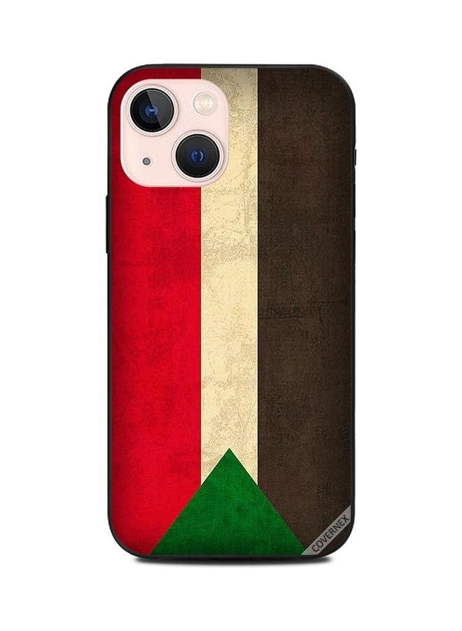 Covernex Sudan Flag Vintage Printed Protective Case Cover For Apple iPhone 13 Mini Multicolour - Image 1