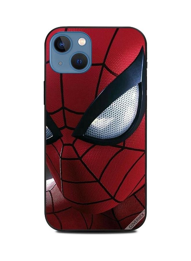 كوفرنيكس غطاء حماية واقٍ بطبعة بتصميم وجه سبايدرمان لهاتف أبل آيفون 13 متعدد الألوان - Image 1