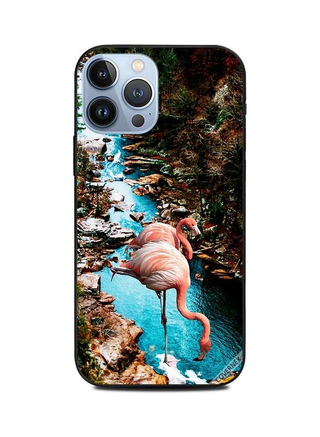 Covernex Protective Case Cover For Apple iPhone 13 Pro Max Flamingo Drinking Water - Image 1
