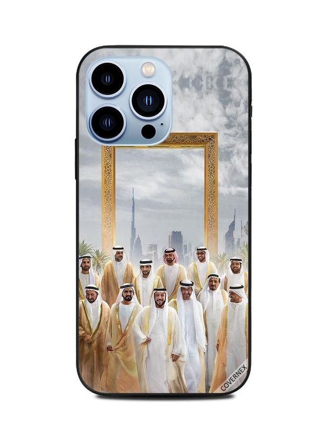 Covernex UAE Rulers In Front Of Dubai Frame Printed Protective Case Cover For Apple iPhone 13 Pro Multicolour - Image 1