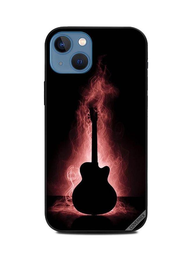 Covernex Guitar Reflecation In Dark Printed Protective Case Cover For Apple iPhone 13 Multicolour - Image 1