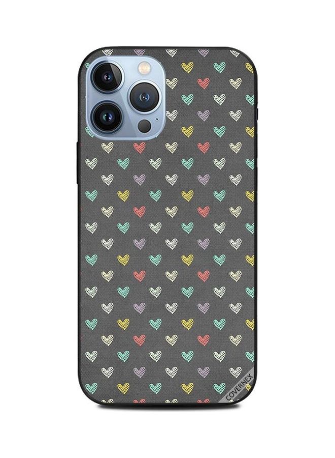 Covernex Colored Heart Printed Protective Case Cover For Apple iPhone 13 Pro Max Multicolour - Image 1