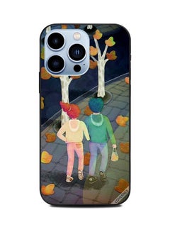 Walk And Chat Printed Protective Case Cover For Apple iPhone 13 Pro Multicolour