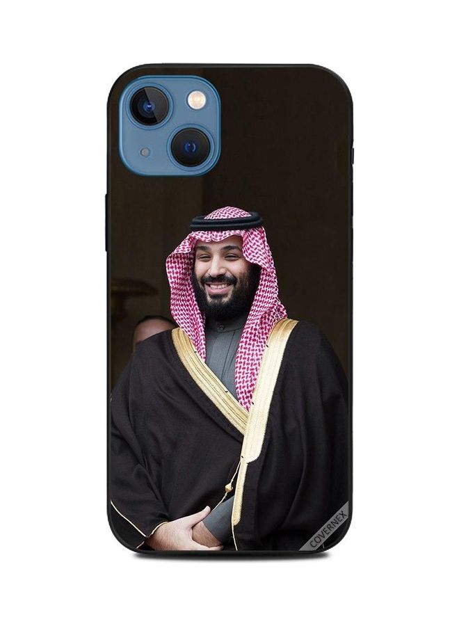 كوفرنيكس غطاء حماية واقٍ بطبعة صورة محمد بن سلمان مبتسم لهاتف أبل آيفون 13 متعدد الألوان - Image 1
