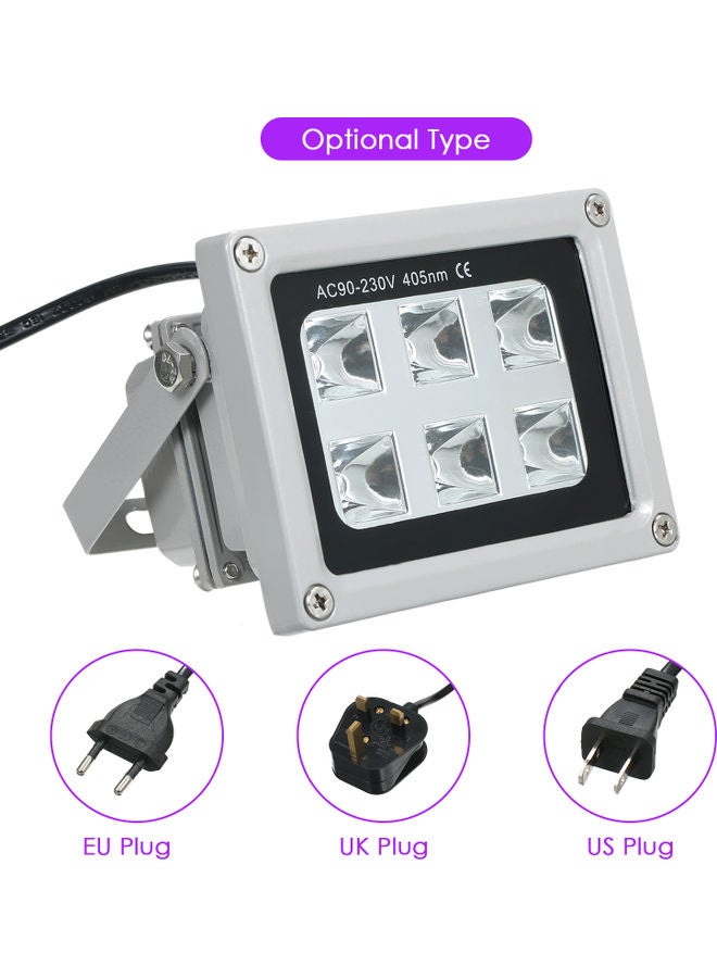 Solidify Photosensitive 6 bulbs Ultraviolet Resin Curing Light for 3D Printer Purple 13.00 x 10.00 x 10.00cm