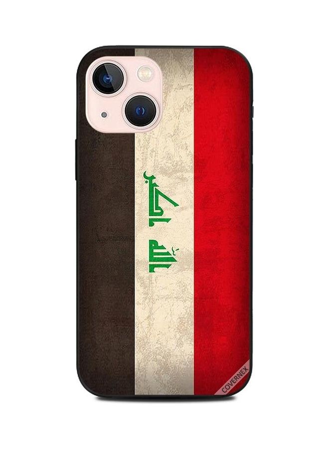 Covernex Iraq Flag Printed Protective Case Cover For Apple iPhone 13 Mini Multicolour - Image 1