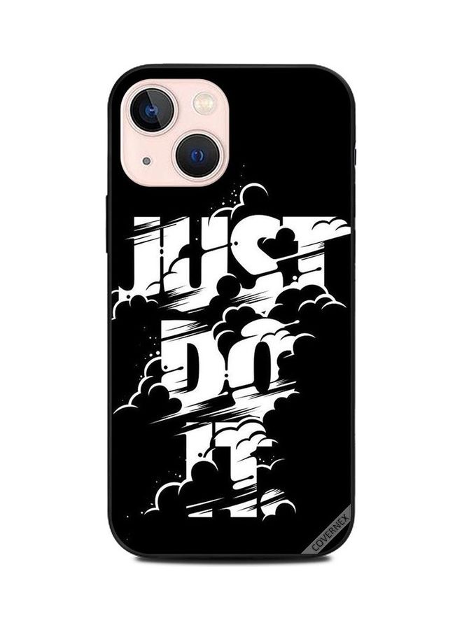 Covernex Just Do It Quote Printed Protective Case Cover For Apple iPhone 13 Mini Black/White - Image 1