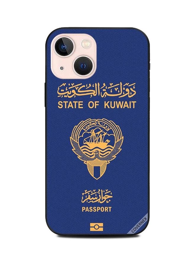 Covernex Apple iPhone 13 Mini Protective Case Cover Printed Featuring Kuwait Passport DESIGN_1318 - Image 1
