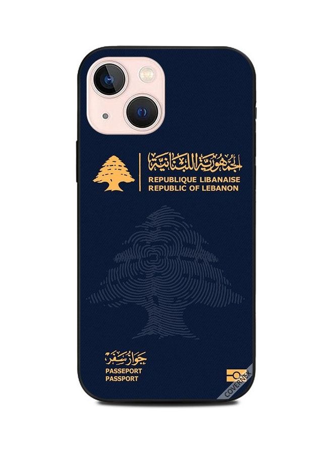 Covernex Lebanon Passport Printed Protective Case Cover For Apple iPhone 13 Mini Multicolour - Image 1