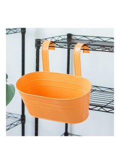AIWANTO 3-Piece Hanging Flower Metal Pots Multicolour 21.5cm  - Image 5