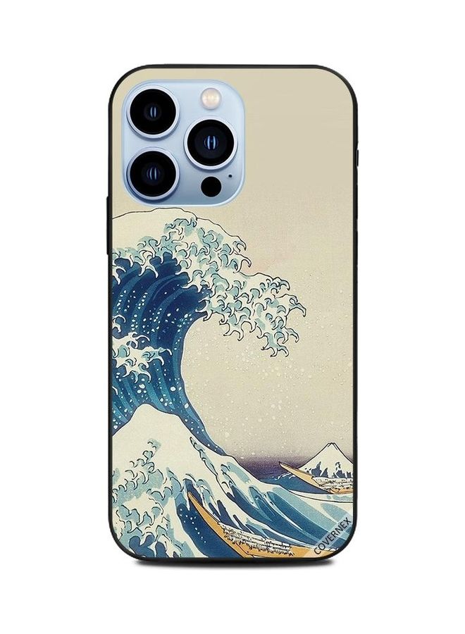 Covernex Water Wave Art Printed Protective Case Cover For Apple iPhone 13 Pro Multicolour  - Image 1