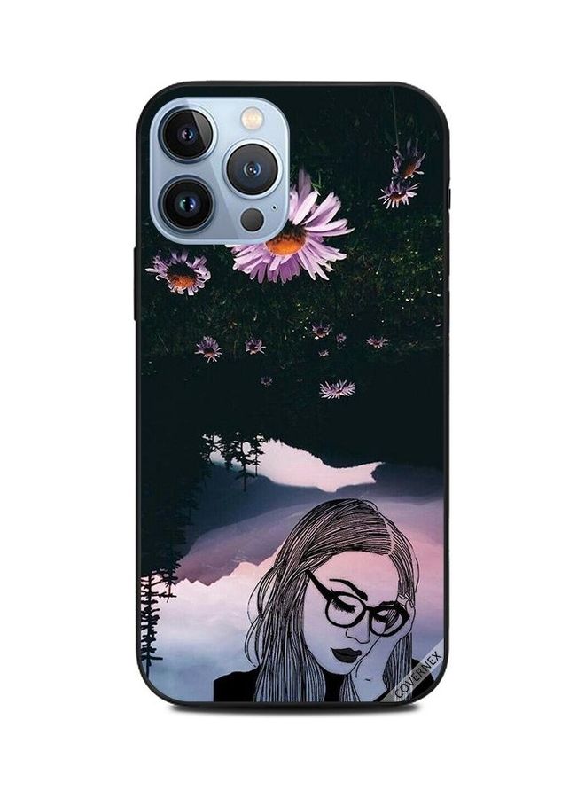 Covernex Apple iPhone 13 Pro Max Protective Case Cover Printed Featuring Sad Girl Wear Glass DESIGN_0775 - Image 1