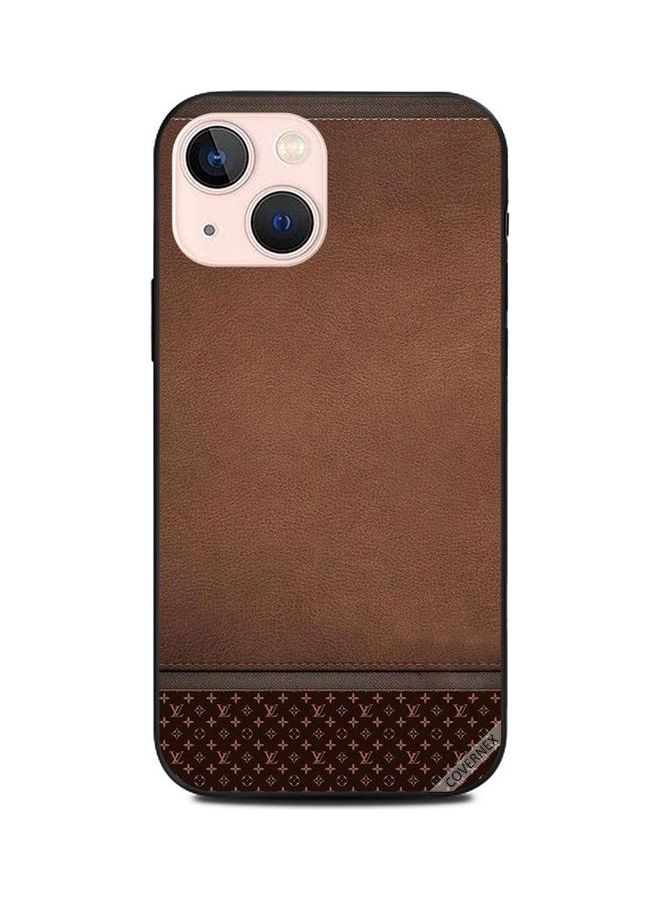 Covernex Dark Leather Pattern Protective Case Cover For Apple iPhone 13 Mini Multicolour  - Image 1