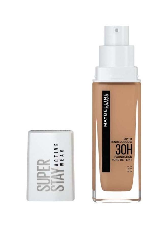 MAYBELLINE NEW YORK Superstay Active Wear 30H Foundation 36 Warm Sun Nude Ensoleille - Image 3