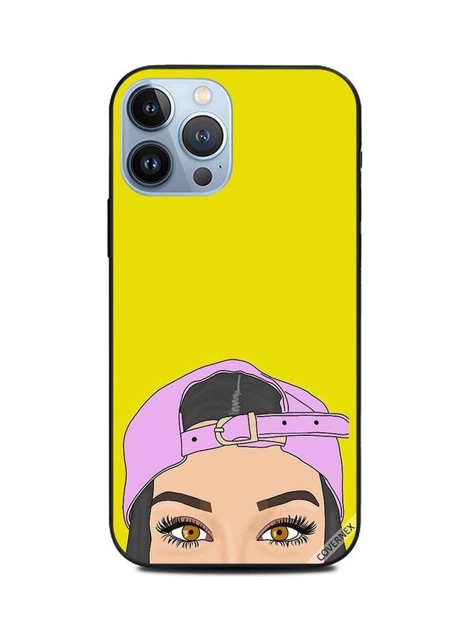 Covernex Protective Case Cover For Apple iPhone 13 Pro Max Pink Cap Girl Appearing At Bottom - Image 1