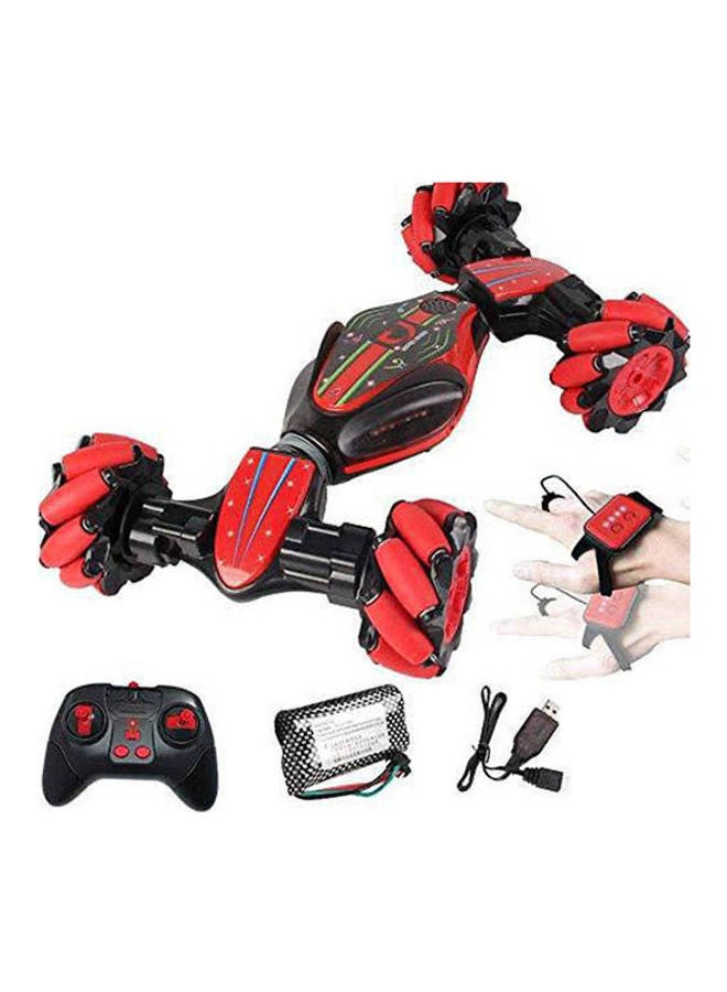 Rc Stunt Car With Lights 2.4Ghz 4Wd Rc Off-Road Vehicle Deformation Car Signal Sensor Clock Music  Kids Gifts Rc Toys 38 * 29 * 15.5cm 