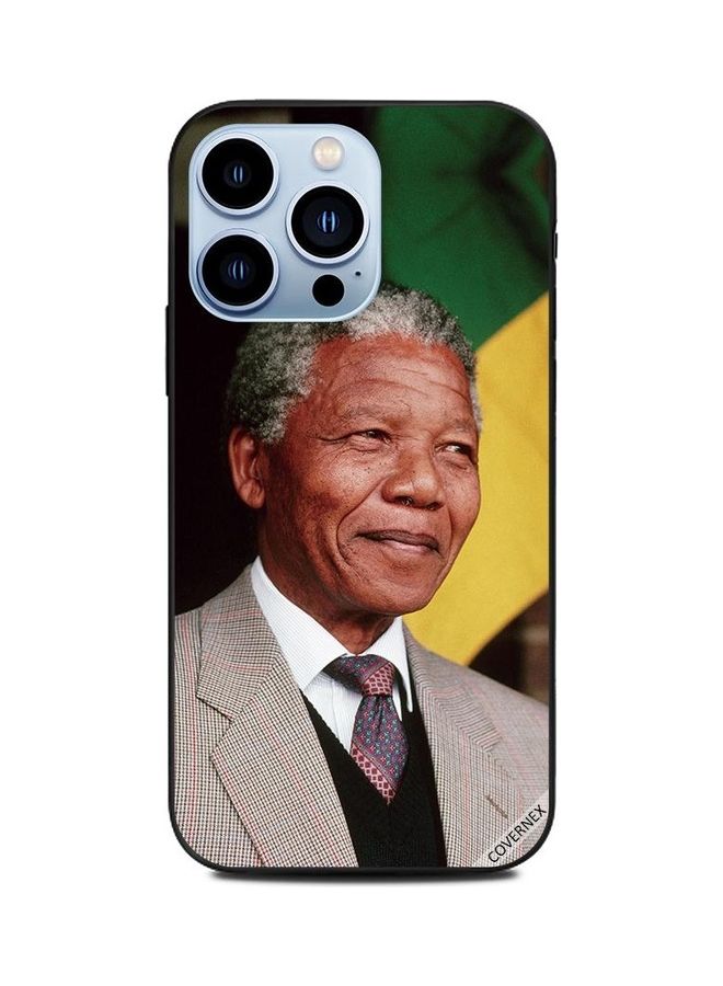 كوفرنيكس غطاء حماية واقٍ بطبعة صورة نيلسون مانديلا لأبل آيفون 13 برو متعدد الألوان - Image 1