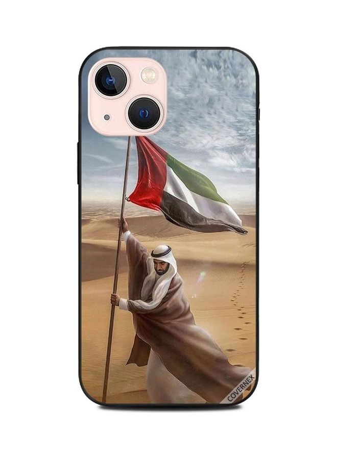Covernex Zaye Planting UAE Flag Printed Protective Case Cover For Apple iPhone 13 Mini Multicolour - Image 1
