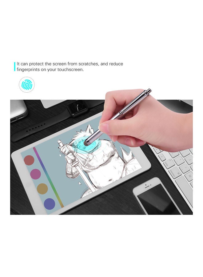 Universal Capacitive Stylus Pen Silver - Image 5
