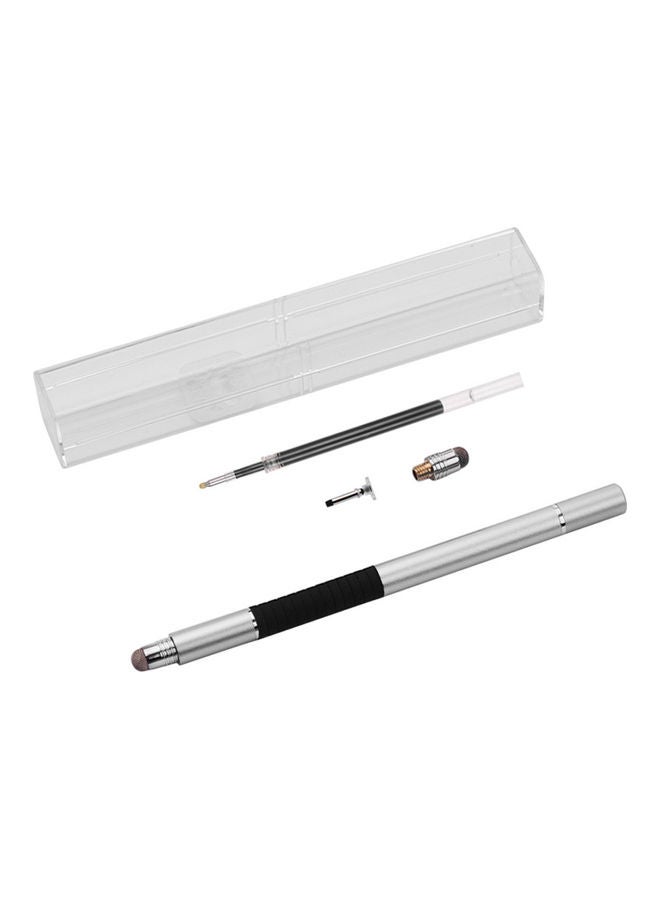 3-in-1 Precision Stylus Pen Silver - Image 1