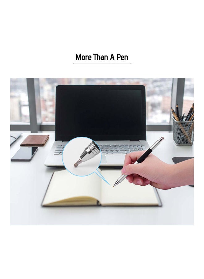 3-in-1 Precision Stylus Pen Silver - Image 3