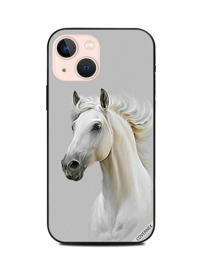 كوفرنيكس غطاء حماية واقٍ لهاتف أبل آيفون 13 ميني كيوت وايت هورس - Image 1