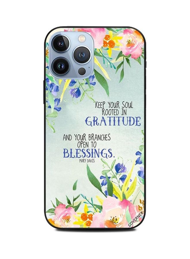 Covernex Gratitude Blessings Printed Protective Case Cover For Apple iPhone 13 Pro Max Multicolour - Image 1