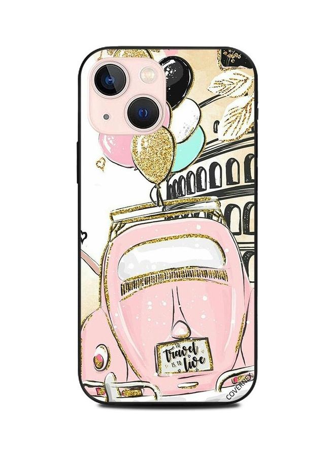 Covernex Apple iPhone 13 Mini Protective Case Cover Printed Featuring To Travel Is To Live DESIGN_0386 - Image 1