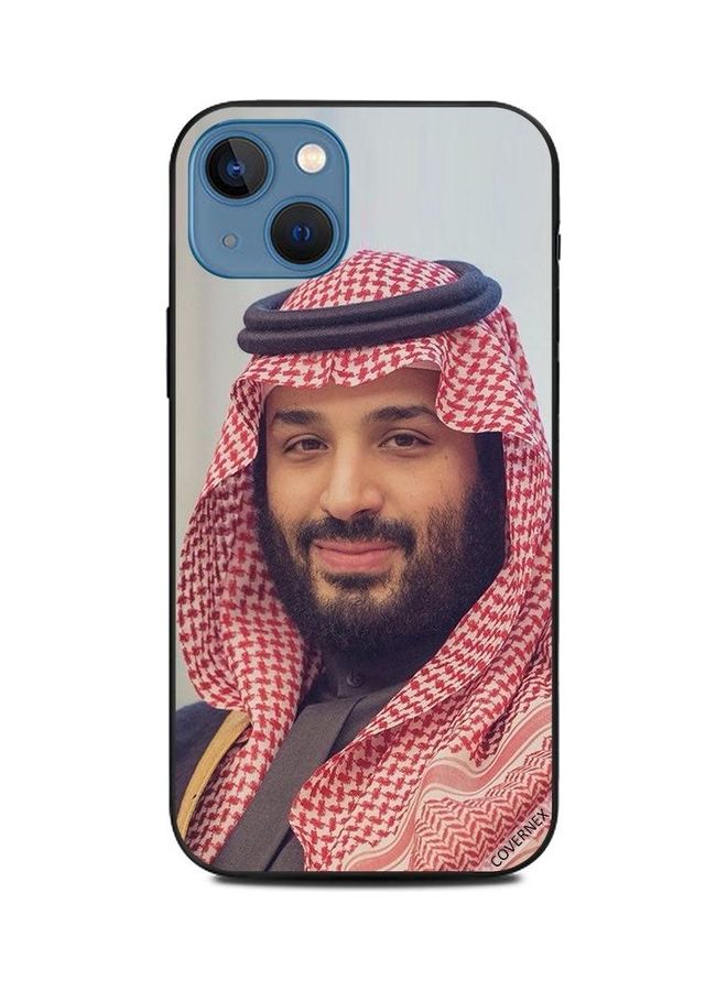 كوفرنيكس غطاء حماية واقٍ بطبعة صورة لطيفة لمحمد بن سلمان لهاتف أبل آيفون 13 متعدد الألوان - Image 1