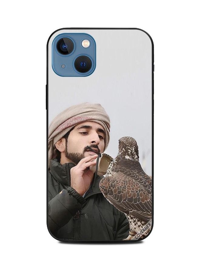 Covernex Sheikh Hamdan Loving His Eagle Printed Protective Case Cover For Apple iPhone 13 Multicolour - Image 1